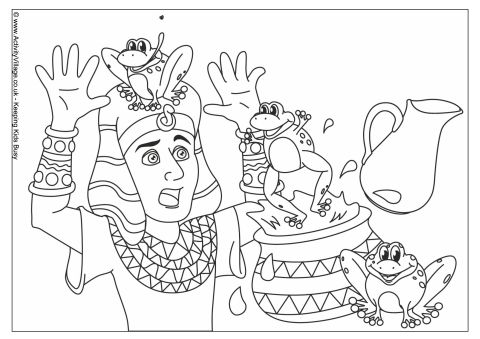 480x339 Ten Plagues Coloring Page Plague Of Frogs Colouring Page