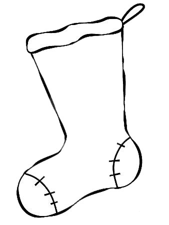 338x450 Christmas Stocking Coloring Pages