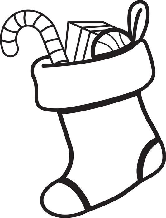 533x700 Stocking Coloring Page Printable Stocking Coloring Page