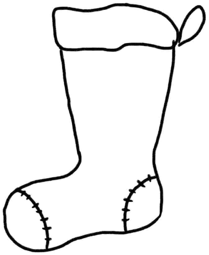 674x822 Stocking Coloring Page Related Post Christmas Stocking Coloring
