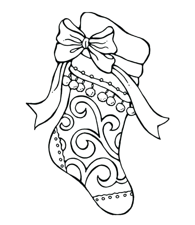 778x900 Stocking Coloring Page Stocking Coloring Page Stocking Coloring