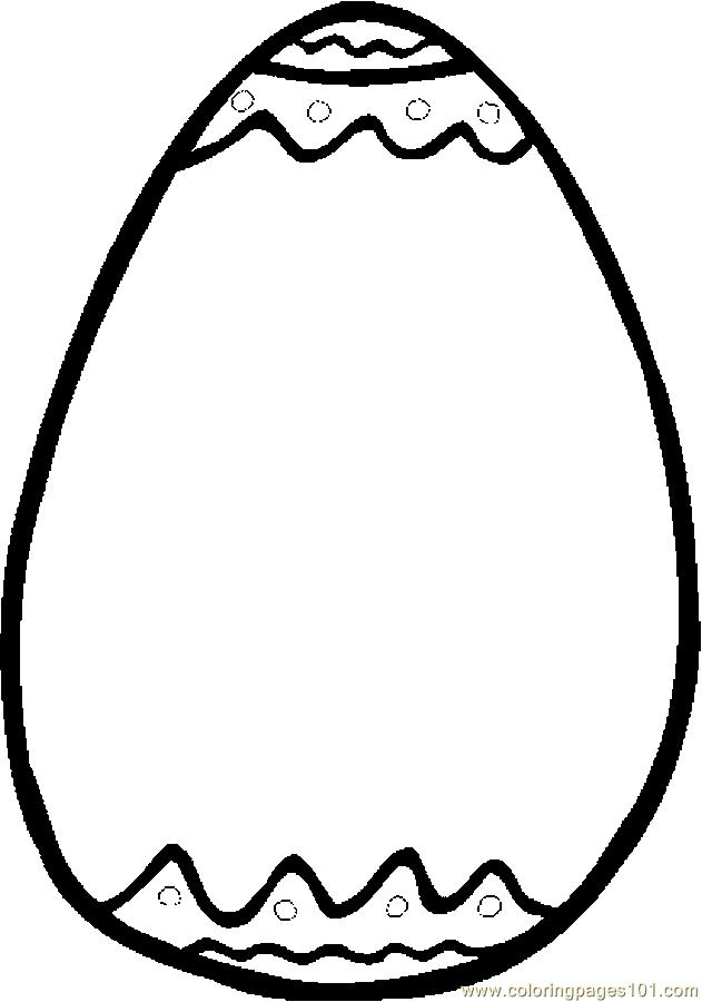 631x900 Plain Easter Egg Coloring Pages