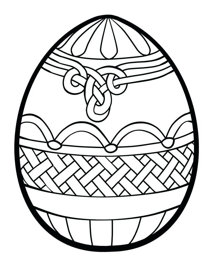 736x911 Plain Easter Egg Colouring Sheet Coloring Pages Eggs