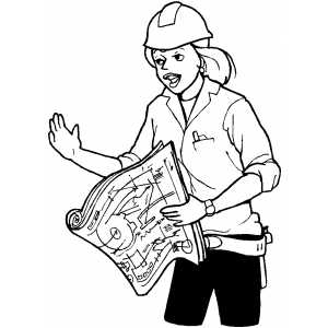 300x300 Foreman Explaine Working Plan Coloring Page