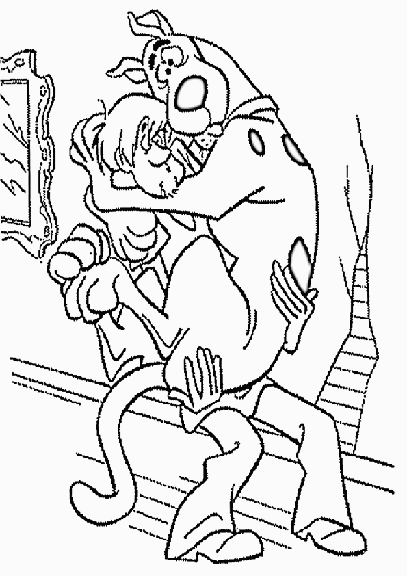595x842 Free Printable Scooby Doo Coloring Pages For Kids Inside Color