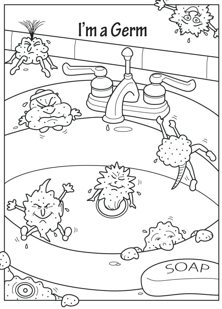 737x1024 Lesson Plan Coloring Pages Germ Coloring Pages To Print Bacteria