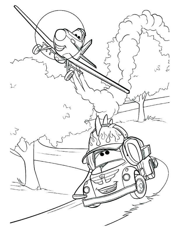 600x797 Planes Coloring Page