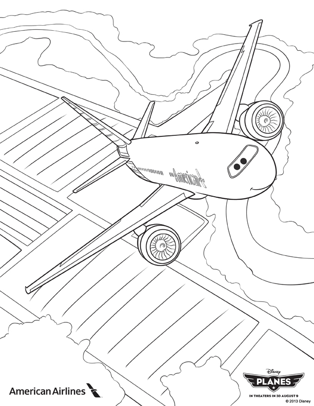 612x792 Disney Planes Coloring Pages
