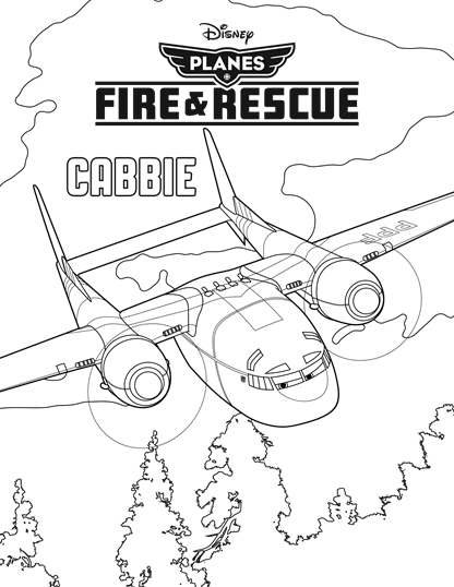 416x538 Disney Planes Fire And Rescue Coloring Pages Cabbie