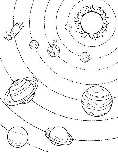 392x507 Planet Coloring Pages With The Planets Planets Coloring Pages