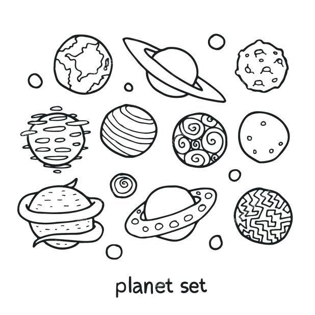 618x618 Planet Coloring Pages With The Planets Pin Drawn Planets Cute
