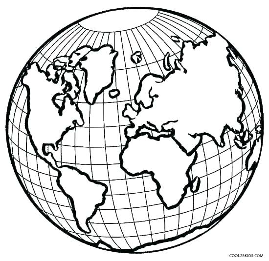 550x535 Earth Coloring Pages Coloring Page Of Earth Printable Earth