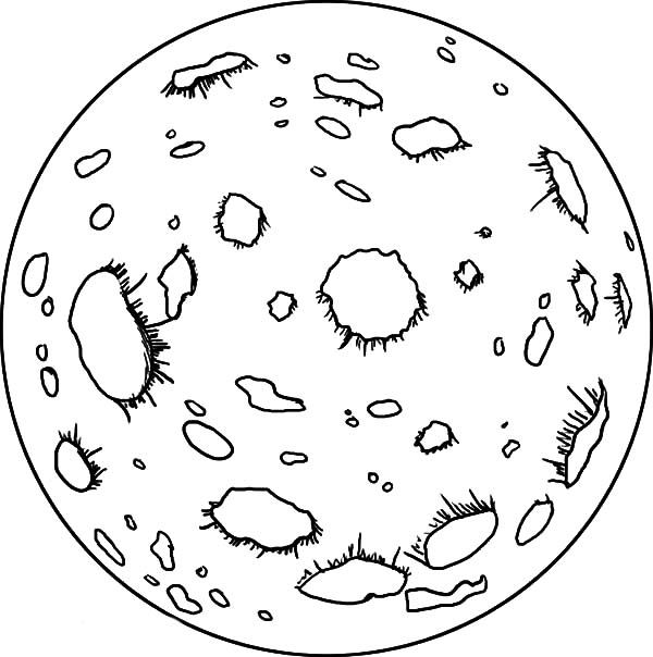 600x604 Planet Mars Coloring Pages For Kids Color Luna Space