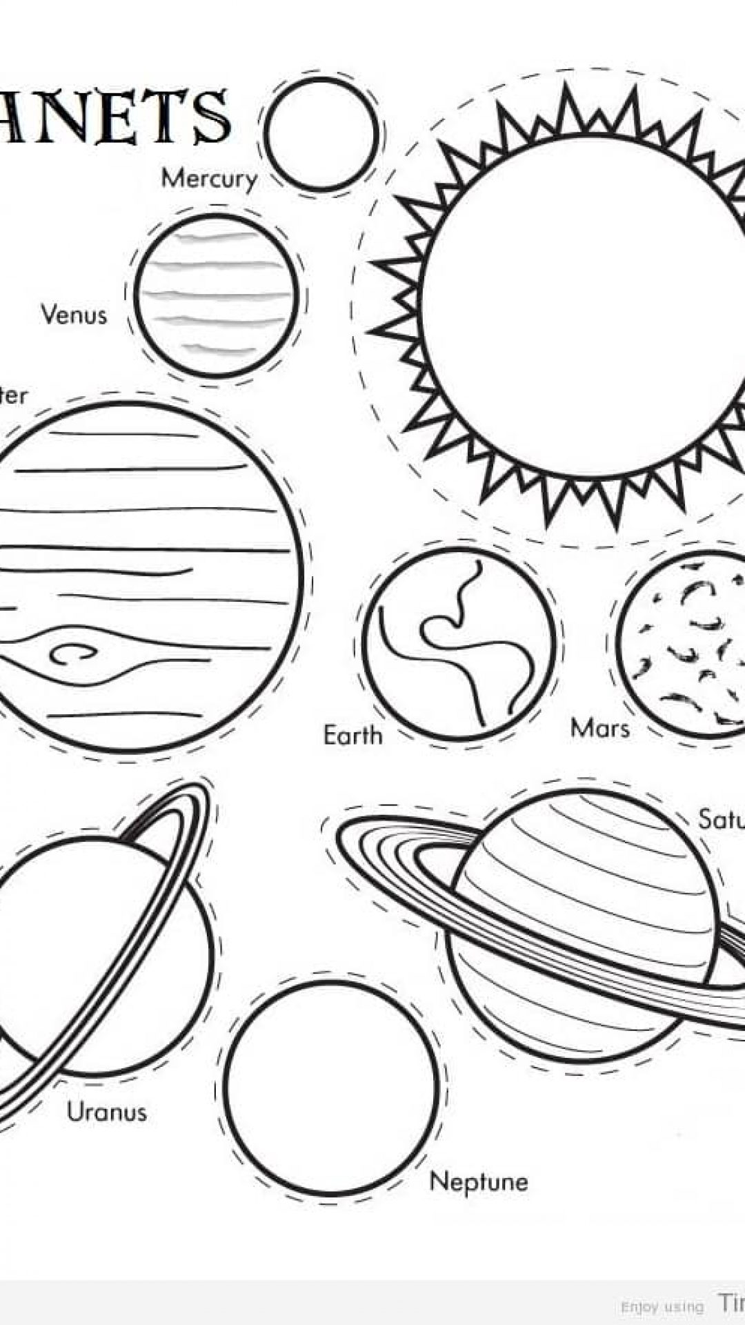 1080x1920 Printable Planet Coloring Pages Timykids