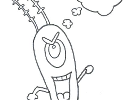 440x330 Plankton Coloring Pages Gangster Plankton Colouring Pages Coloring