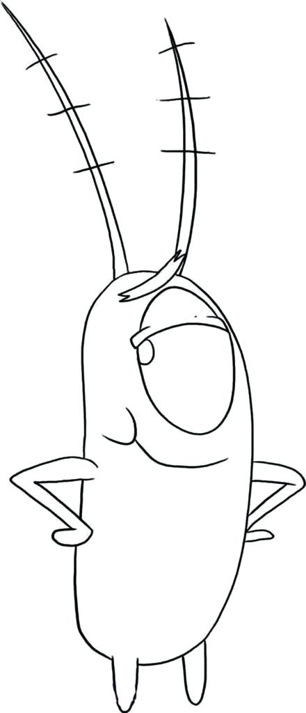 440x1024 Plankton Coloring Page