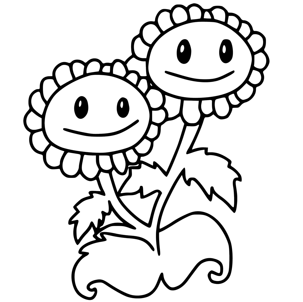1024x1020 Free Printable Plants Vs Zombies Coloring Pages