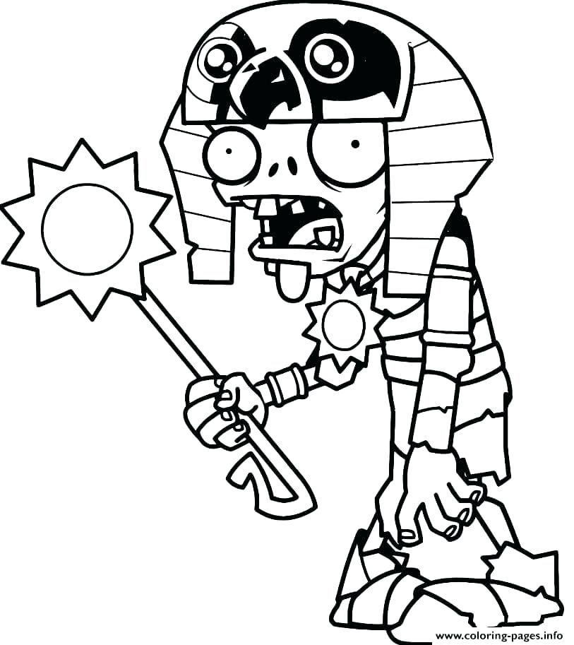 813x913 Plants Vs Zombies Coloring Pages For Kids