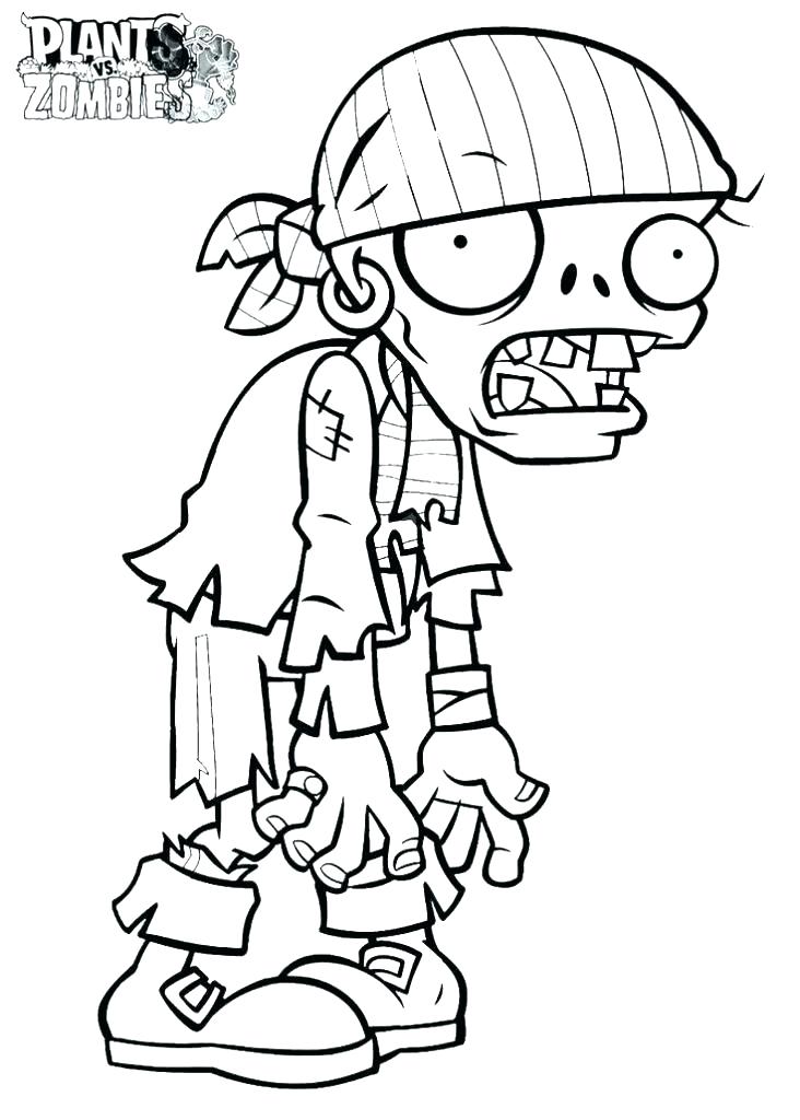 732x1024 Coloring Pages Plants Vs Zombies