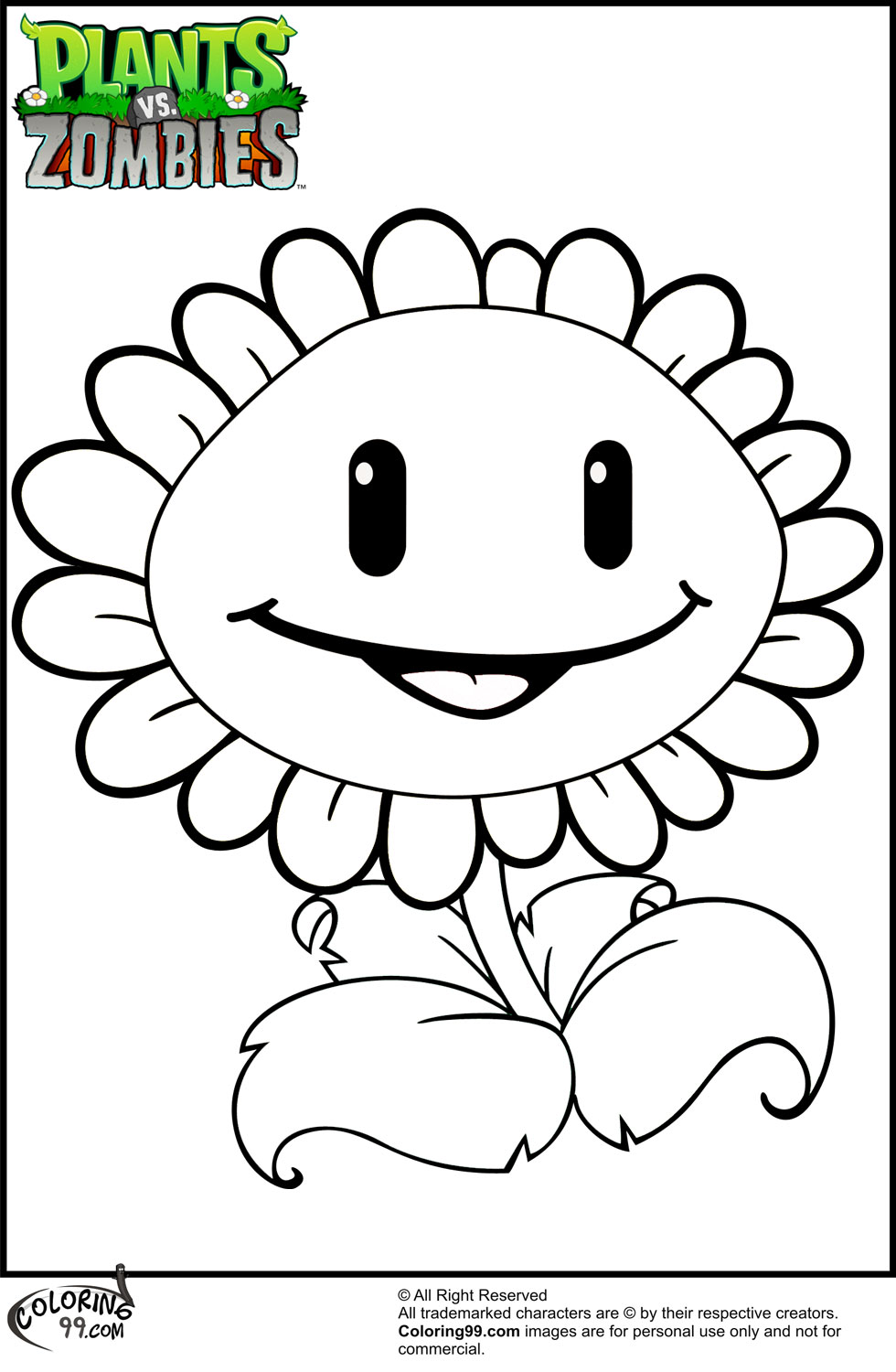 980x1500 Excellent Ssuivx At Plants Vs Zombies Coloring Pages On With Hd