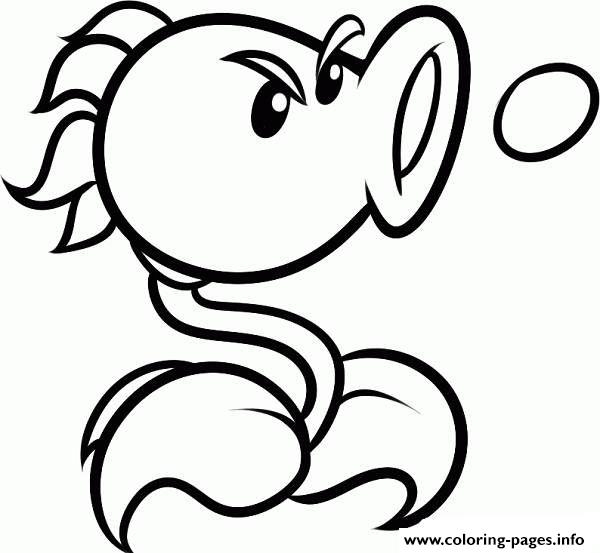 600x553 Plants Vs Zombies Coloring Pages Cool Plants Vs Zombies Coloring