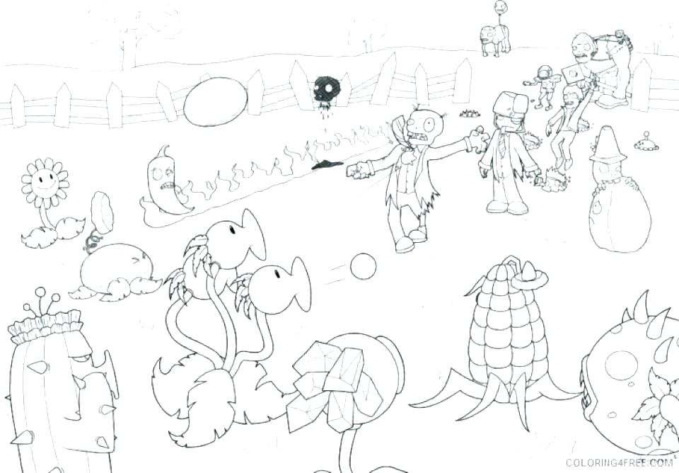 960x668 Plants Vs Zombies Free Coloring Pages Ideas Plants Vs Zombies