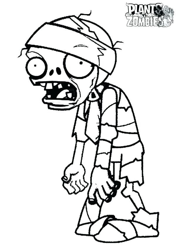 600x840 Zombie Coloring Pages Plants Vs Zombies Coloring Pages All Plants