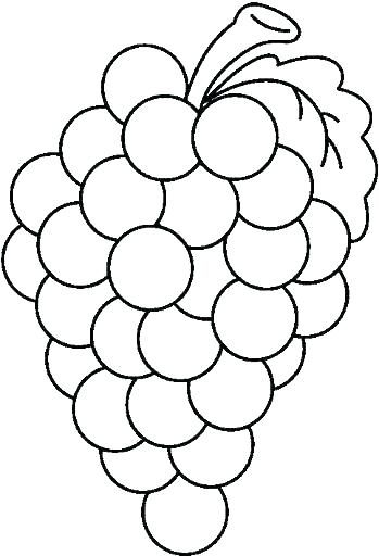 349x512 Grapes Coloring Page Grapes Coloring Page Plate Coloring Page