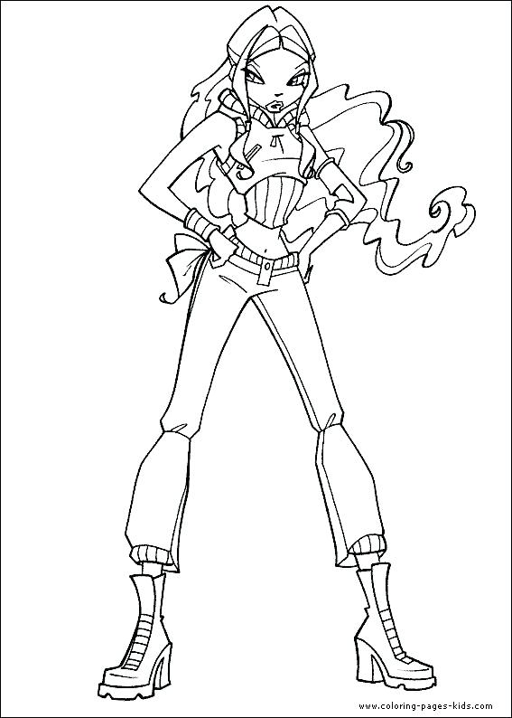 567x794 Winks Coloring Pages Club Color Page Cartoon Characters Coloring