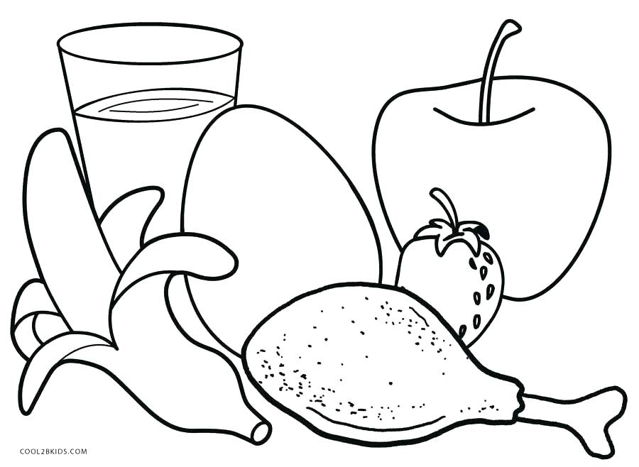 900x658 Coloring Pages Food