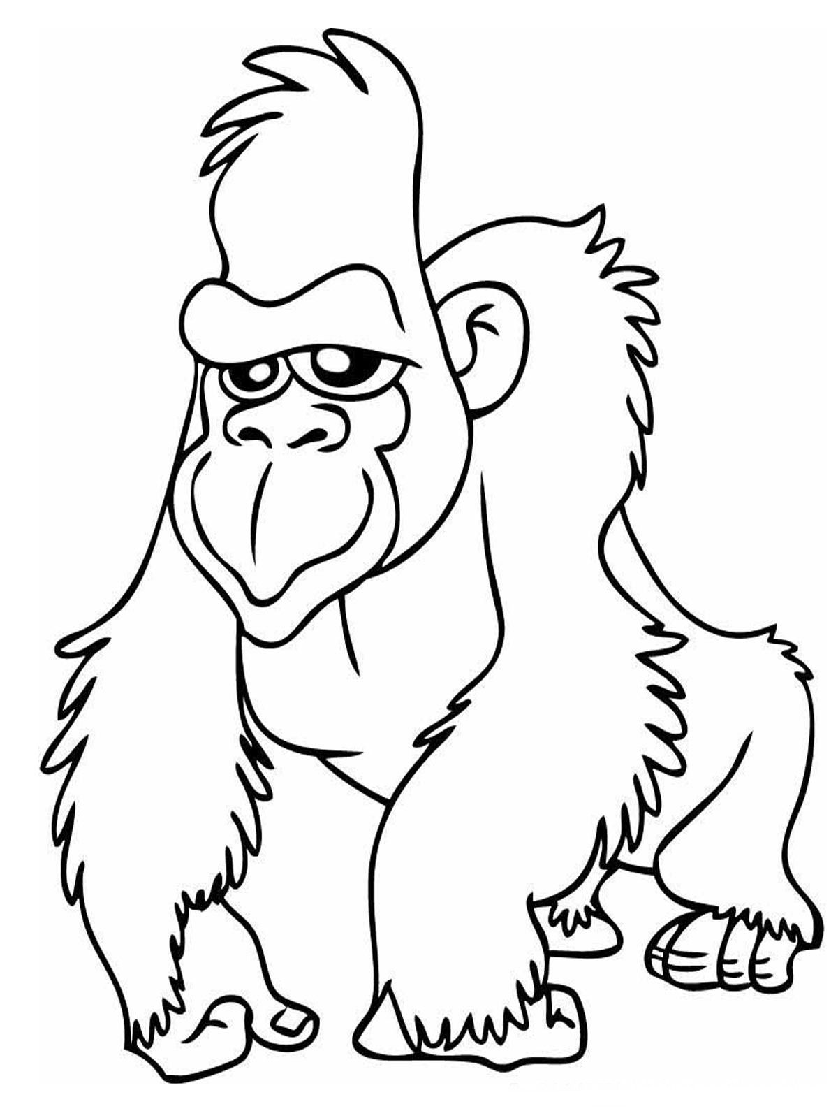 1200x1600 Ape Coloring Pages Free Printable Ape Coloring Pages