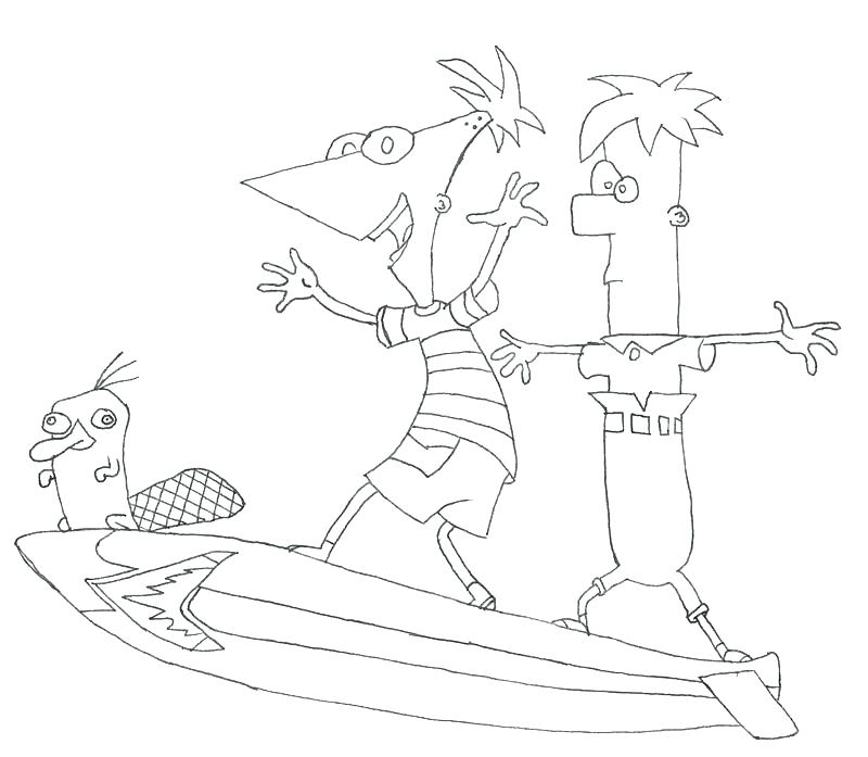 800x697 Perry The Platypus Coloring Pages The Platypus Colouring Pages