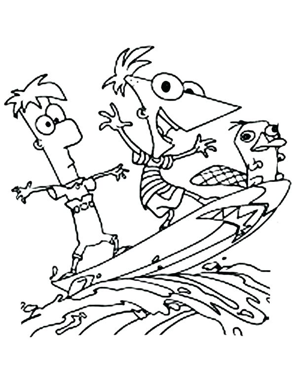 600x777 Perry The Platypus Coloring Pages