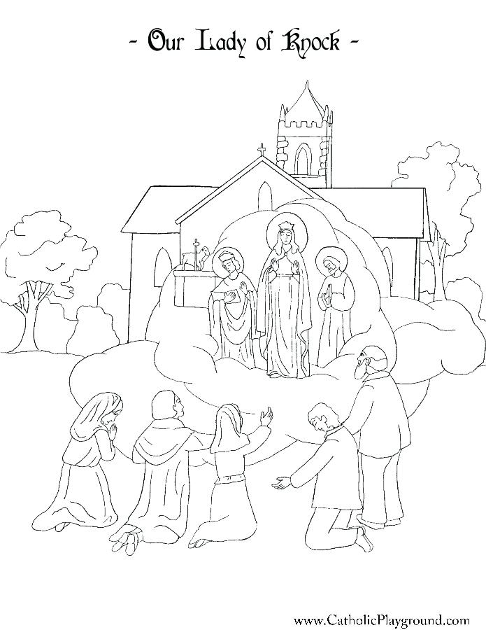 695x900 Playground Coloring Pages Our Lady Of Knock Coloring Page Catholic