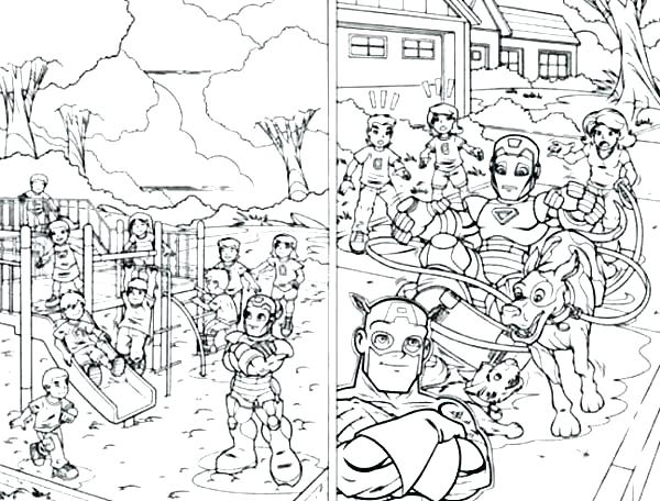 600x456 Super Hero Squad Coloring Pages Playground Coloring Pages Super