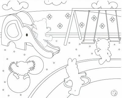400x322 Tiger In Playgrounds Coloring Pages Printfree