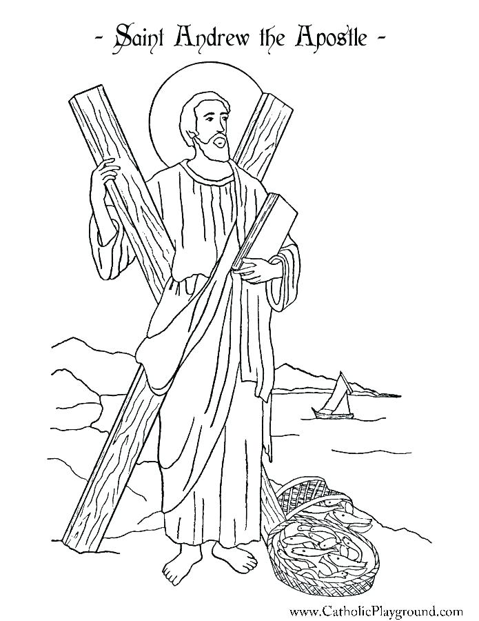 695x900 Playground Coloring Pages Saint Coloring Pages The Apostle Page