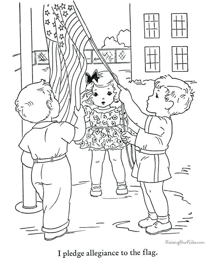 670x820 Pledge Of Allegiance Coloring Page Vintage Book Pages The Sheets
