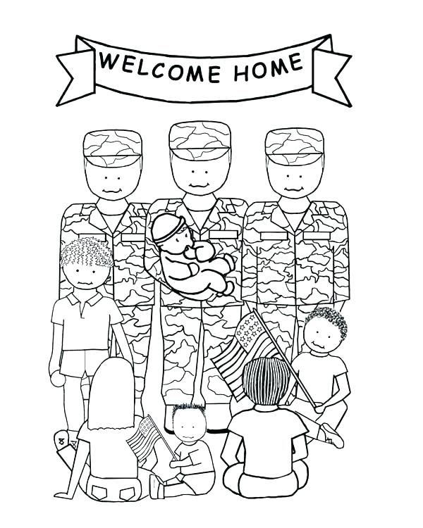 600x750 Pledge Of Allegiance Coloring Page Welcome Home Soldiers