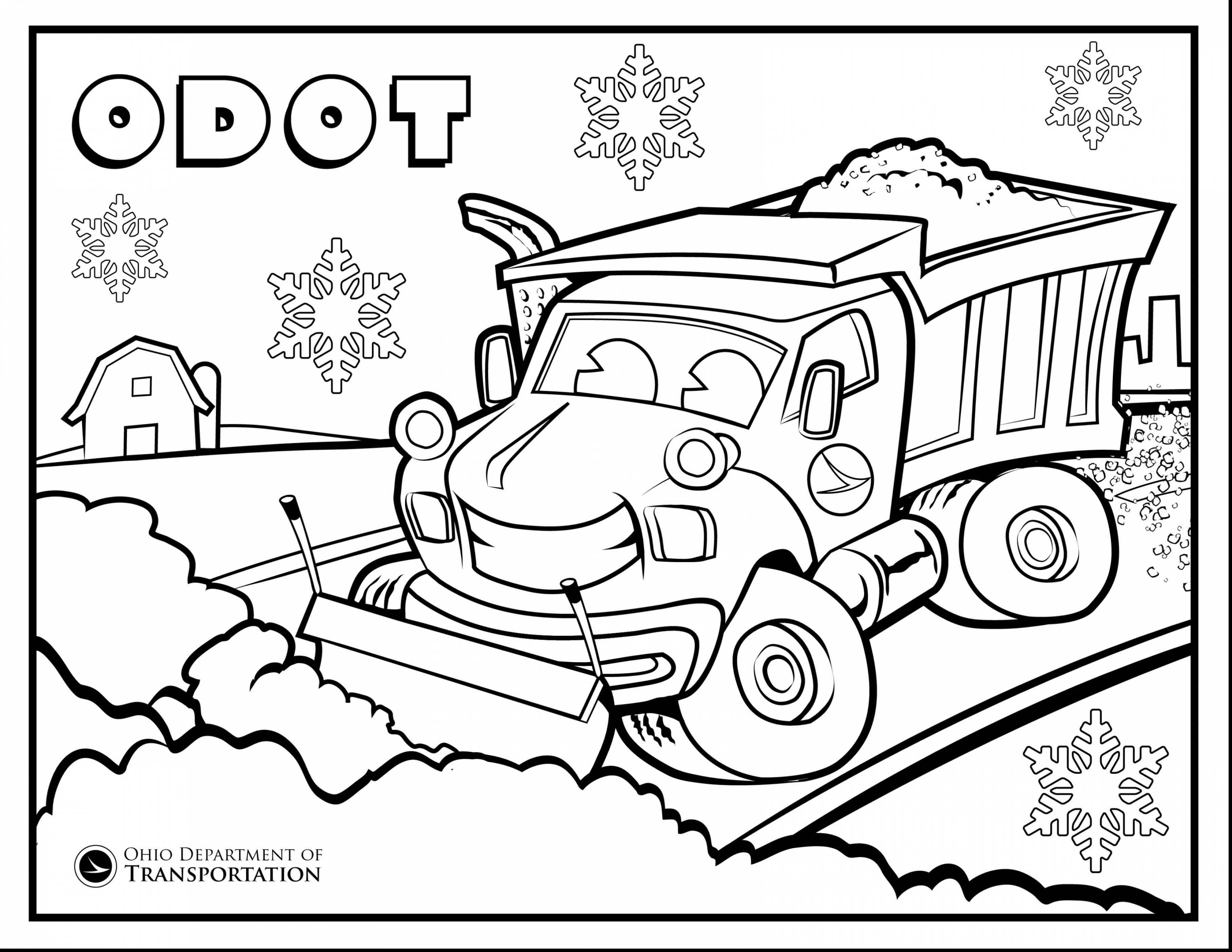 3630x2805 Plow Truck Coloring Pages