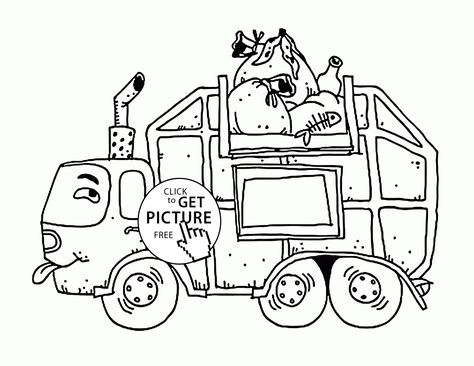 474x366 Snow Plow Truck Coloring Page For Kids, Transportation Coloring