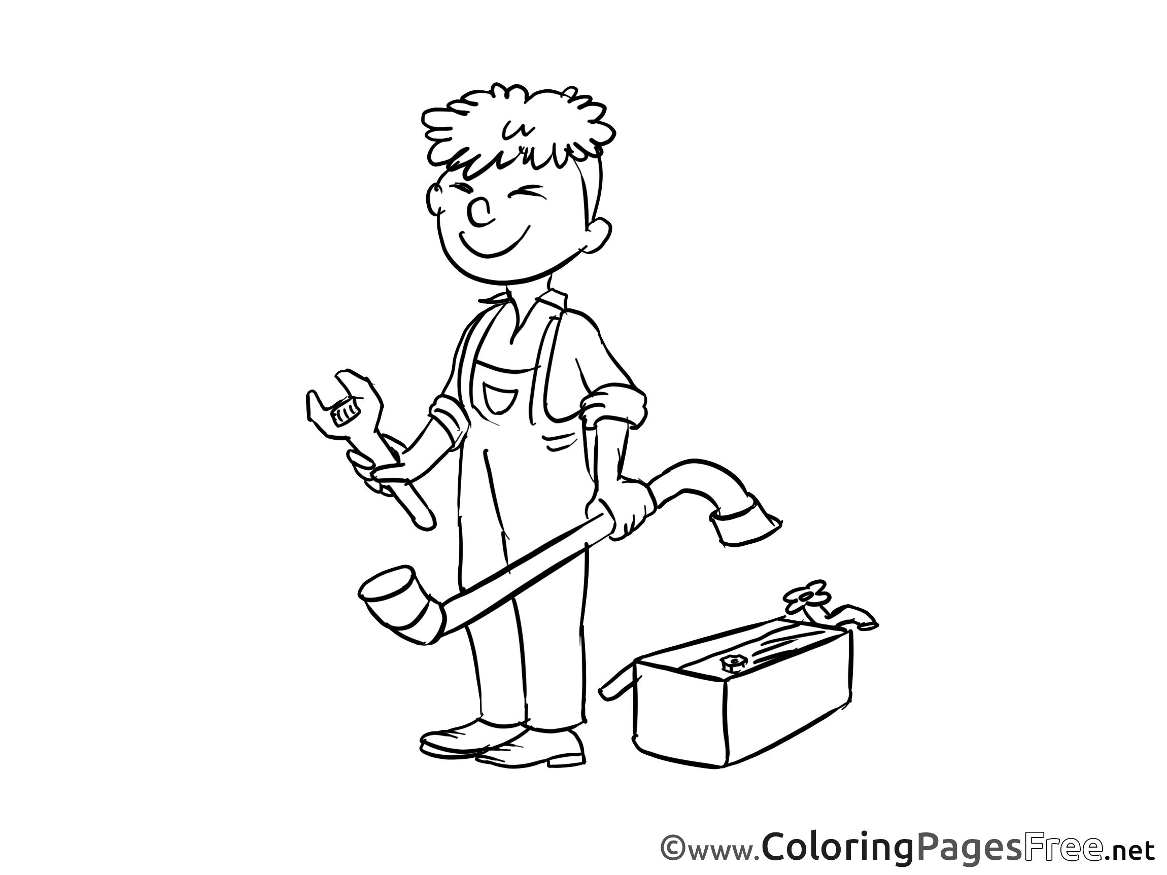 2300x1725 Plumber Coloring Sheets Invitation Free
