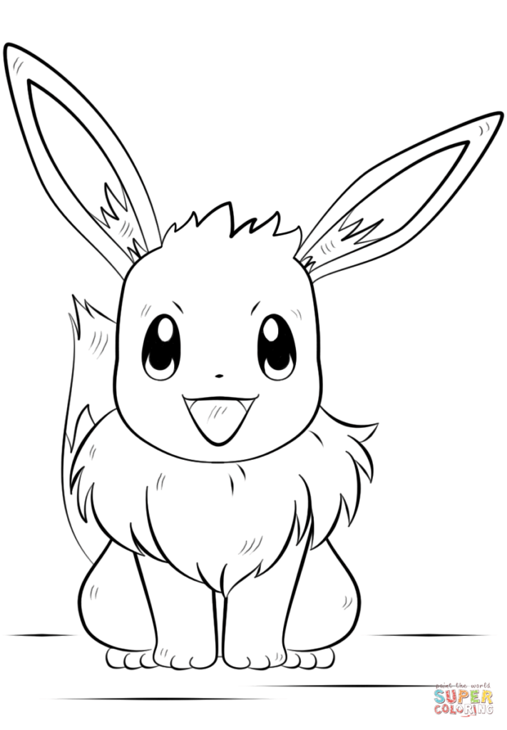 711x1024 Eevee Coloring Pages To Print Get Bubbles