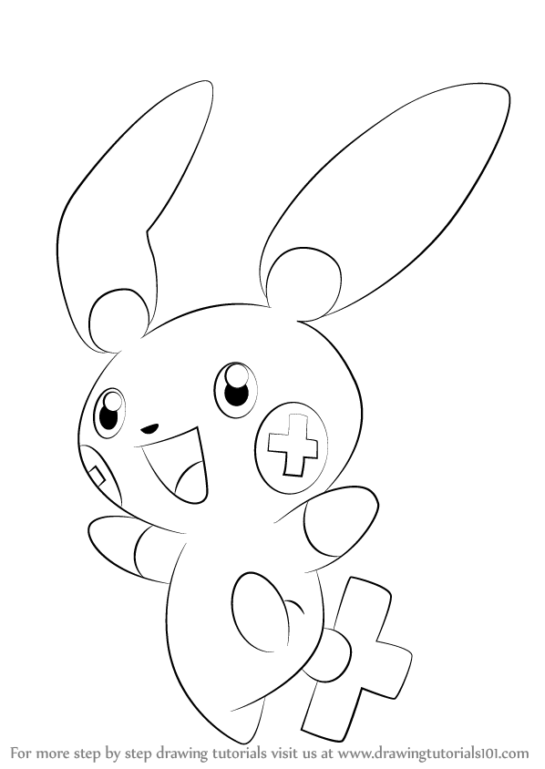 598x844 Plusle Is A Cream Color Bipedal Character From Pokemon In This