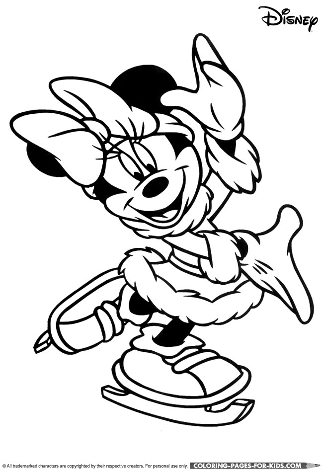 650x950 Disney Christmas Coloring Page For Kids To Print