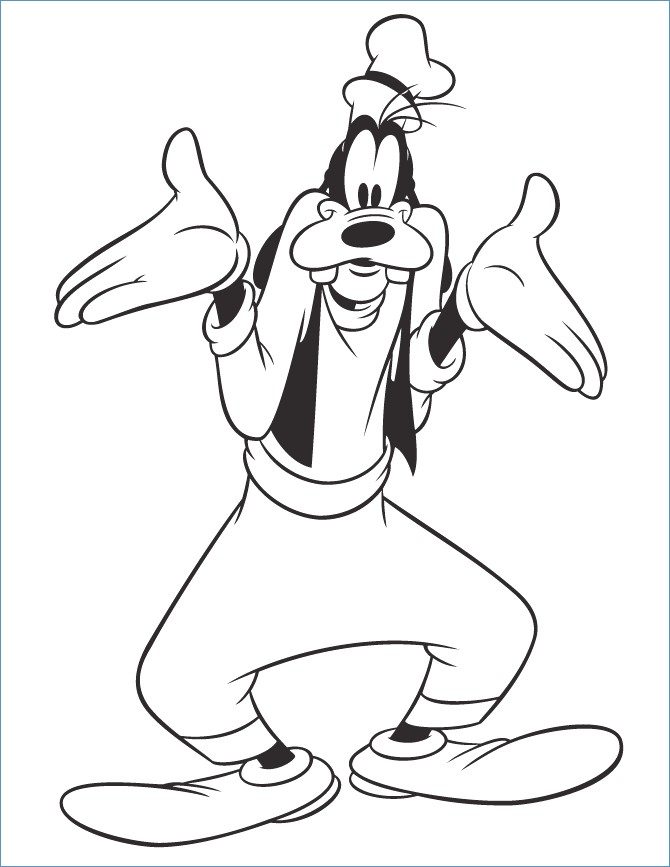 670x867 Mickey Minnie Pluto Christmas Mail Coloring Page