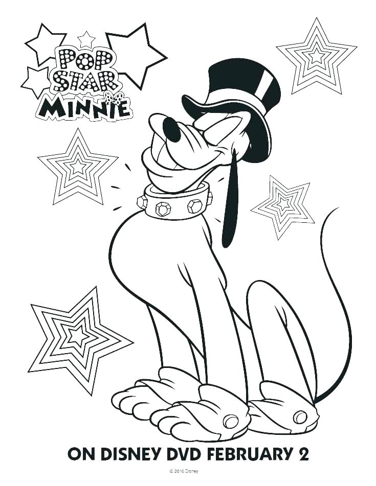 735x951 Pluto Coloring Page Coloring Page Mickey Mouse And Coloring Pages