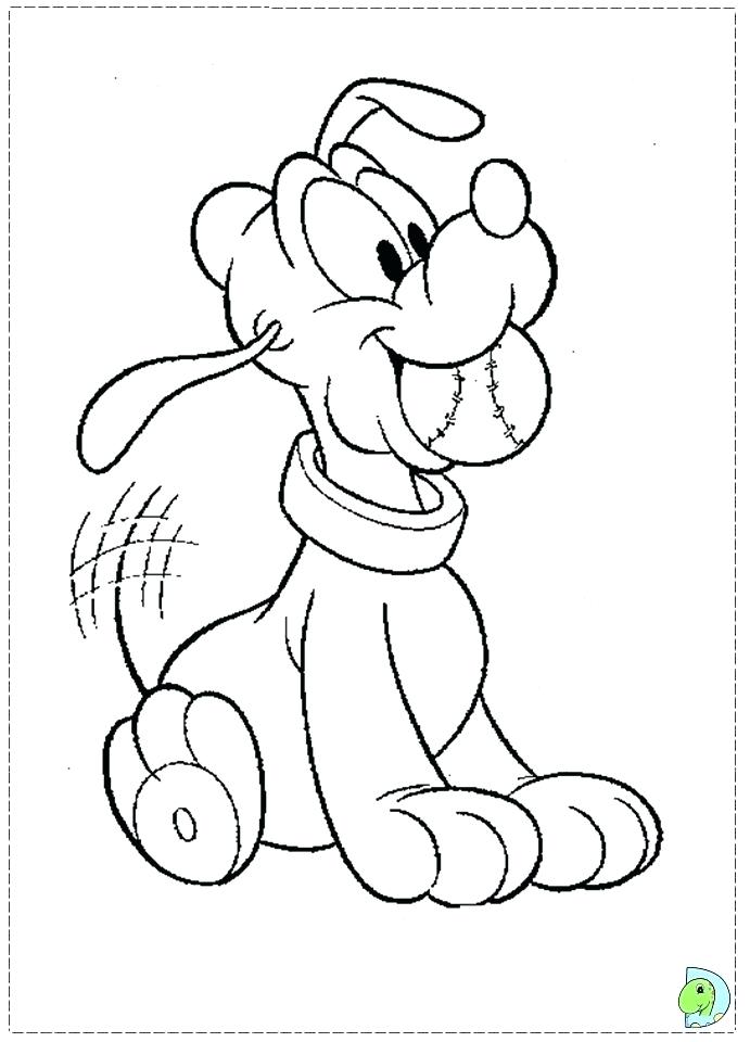 691x960 Pluto Coloring Page Mickey Mouse Pluto Coloring Pages