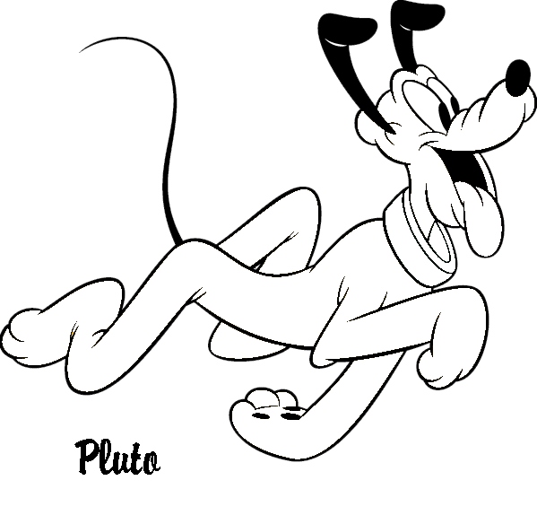599x584 Pluto Coloring Pages Best Of Pluto Coloring Pages Logo