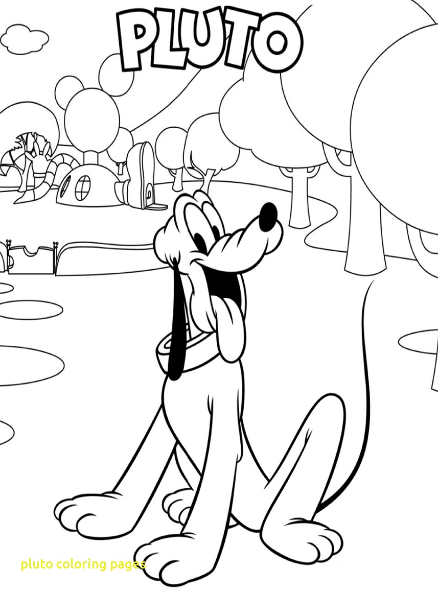 857x1161 Pluto Coloring Pages With Disney Pluto Coloring Pages Cartoon